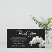 Sympathy Memorial MERCI Orchidées blanches | PHOTO (Debout devant)