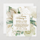 Sympathy Memory Creme Floral MERCI (Devant / Derrière)