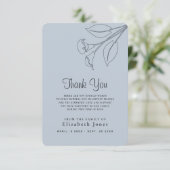 Sympathy Memory Flower Bedankkaart (Staand voorkant)