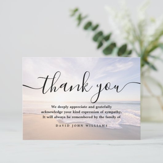 Sympathy Merci Beach Ocean Funeral (Debout devant)