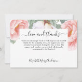 Sympathy Merci Bereavement Floral Memorial (Devant)