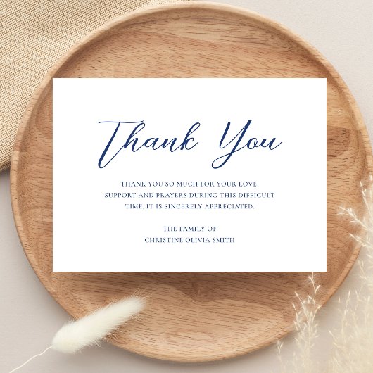 Sympathy Merci Funeral Note Card Bereavement