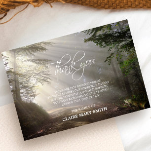 Sympathy MERCI Memorial Forest Sun PHOTO