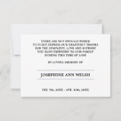 Sympathy Merci Memorial Mountain Photography (Dos)