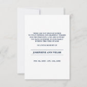 Sympathy Merci Memorial Ocean Sunset Beach (Dos)