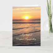 Sympathy Ocean strand en zonsondergang Kaart (Voorkant)