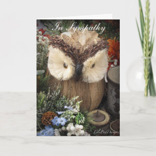 Sympathy Owl met spirituele tekst Kaart