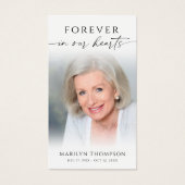 Sympathy Photo God's Garden Prayer Card (Devant)