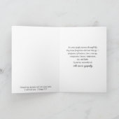 Sympathy Snowy Footprints In a Winter Forest  Kaart (Binnen)