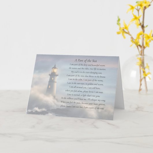 Sympathy Spiritual I Ocean Nautical Buried at Sea Kaart (Gele Bloem)