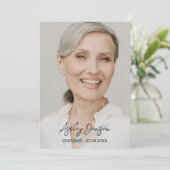 Sympathy Tulip Photo Funeral Thank You Card Bedankkaart (Staand voorkant)