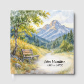 Sympathy Waterverf Mountain Bench Gastenboek (Voorkant)