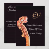 SYMPHONIA KLASIEKE MUZIEK AFstudeer MONOGRAM brui Kaart (Voorkant / Achterkant)