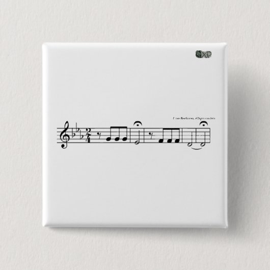 Symphonie Beethoven No 5 Badge (Devant)