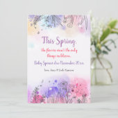 Symphonie de Faire-part de grossesse couleur (Debout devant)