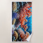 Symphonie des fonds marins : Serviette de plage de (Devant)