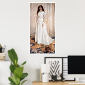 Symphonie En Blanc Par Whistler Poster (Bureau à domicile)