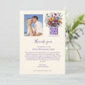 Symphonie fleur sauvage-Merci Mariage - Invitation (Debout devant)