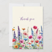 Symphonie fleur sauvage-Merci Mariage - Invitation (Dos)