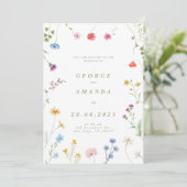 Symphonie florale Faire-part de mariage (Debout devant)