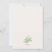 Symphonie Florale Invitation (Dos)