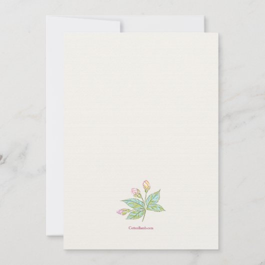 Symphonie Florale Invitation (Dos)