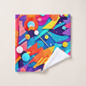 Symphonie géométrique de couleur (Gant de toilette)
