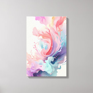 Symphonie Pastel : Impression Fleurie Fluide