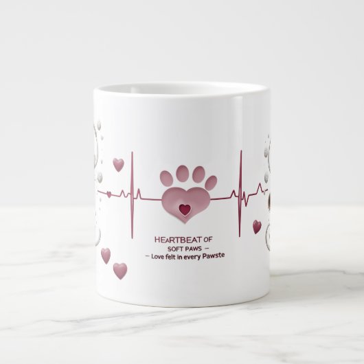 Symphonie Soft Paws - Mug Jumbo 20 oz avec éléganc (Devant)