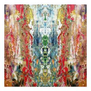Symphony of Chaos - Abstract palet van echte artie Foto Afdruk