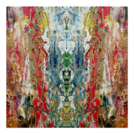 Symphony of Chaos - Abstract palet van echte artie Perfect Poster