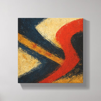 "Symphony of Currents" Kyoto Edo Abstract Canvas Afdruk