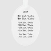 Symphony Orchestra Music Ornament (achterkant)