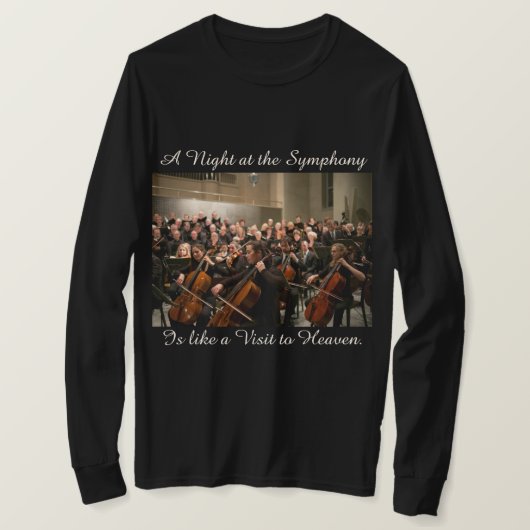 Symphony Orchestra Photo Quote T-shirt (Design voorkant)