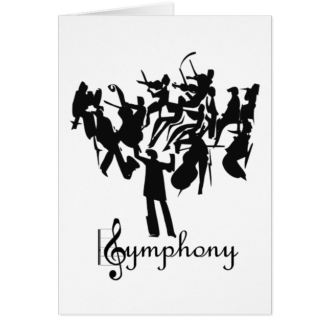 SYMPHONY-orkest in een gestileerd design (Voorkant)