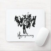 SYMPHONY-orkest in een gestileerd design Muismat (Met muis)