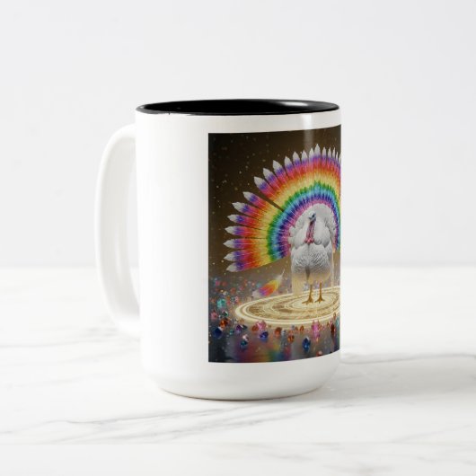 Symphony Turkey Mug Tweekleurige Koffiemok (Voorkant links)