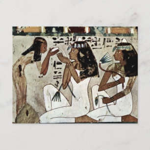 Symposium Detail van Maler Grabkammer Des Thot Kaart