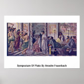 symposium van Plato door Anselm Feuerbach Poster (Voorkant)