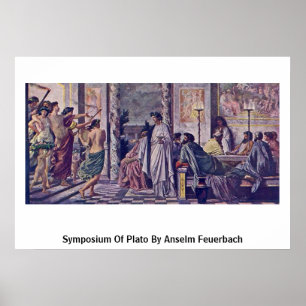 symposium van Plato door Anselm Feuerbach Poster
