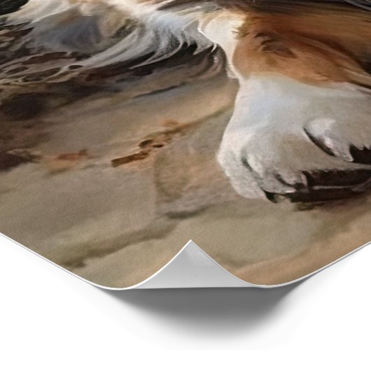 Symte Australian Shepherd Dog Art Imprimer Poster (Coin)