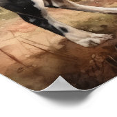 Symte Boston Terrier Dog Art Imprimer Poster (Coin)