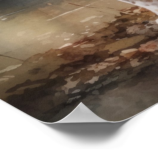 Symte Brittany Dog Art Imprimer Poster (Coin)