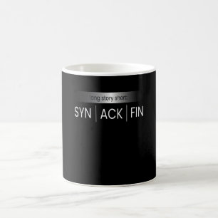 SYN ACK FIN IT Hacker Code Koffiemok