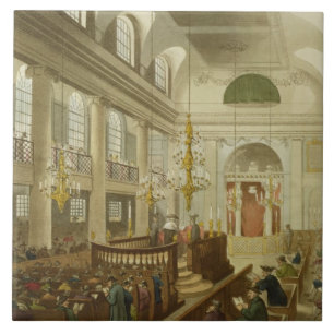 Synagogue, Dukes Place, Houndsditch, van Ackerman Tegeltje