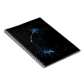 Synaps tussen neuronen, neurowetenschap neuron notitieboek (Rechterzijde)