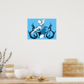 Synch Swimming Illustratie Poster (Keuken)