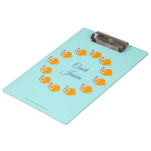 Synchro Coach Synchronized Swimming Goldfish Cute Klembord