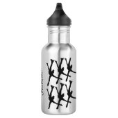 Synchro, équipe bouteille d'eau arabesque noire (Droite)