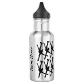 Synchro, équipe bouteille d'eau arabesque noire (Gauche)